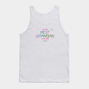 I have the best grandad in the world - tropical wordart Tank Top